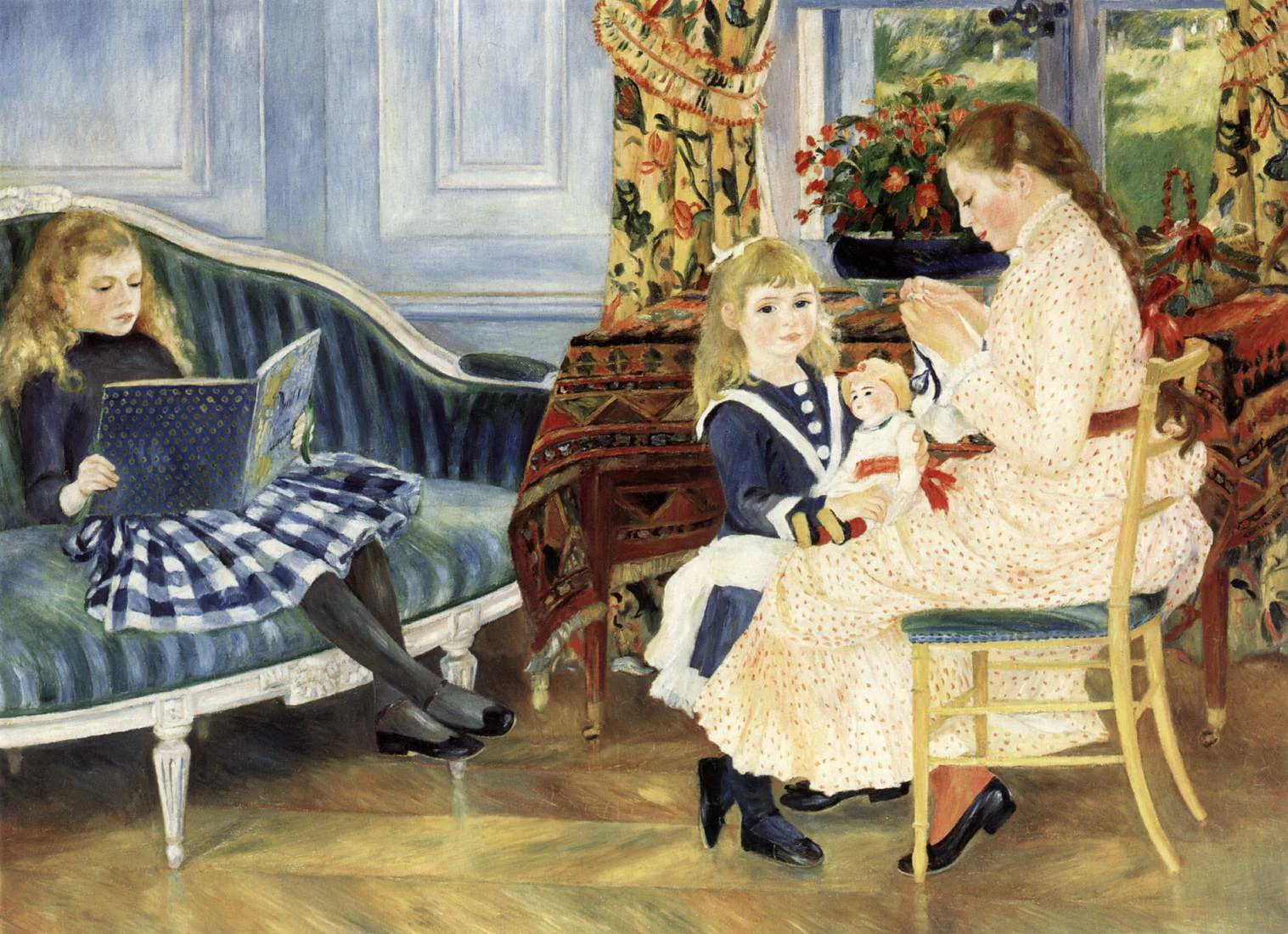 Pomeriggio dei bambini a Wargemont - Nationalgalerie, Berlin